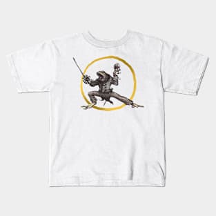 Fencer frog gold & wine Dragrons Kids T-Shirt